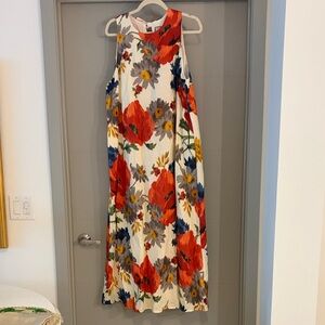 Tuckernuck Red and Green Floral Dress